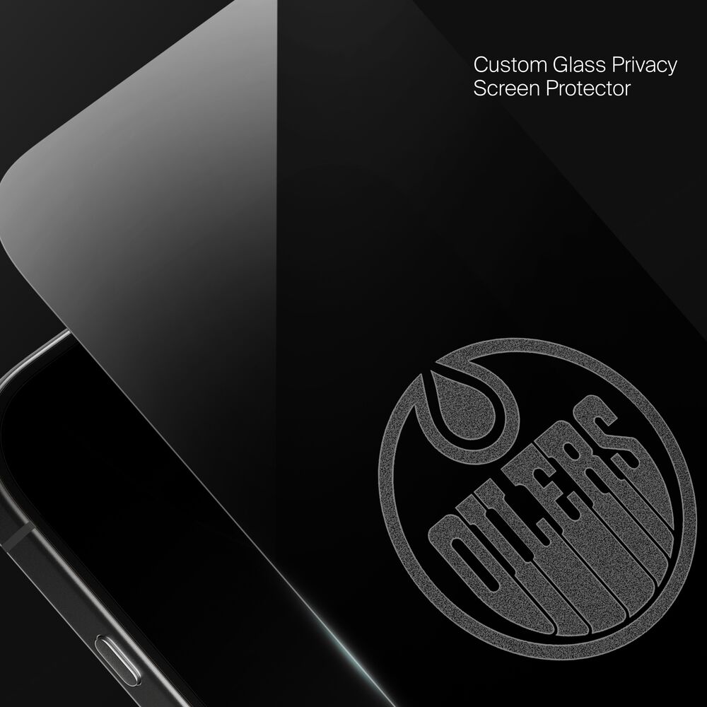Edmonton Oilers Custom Glass Screen Protector, , hi-res