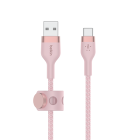 USB-A to USB-C Cable 15W, Pink, hi-res