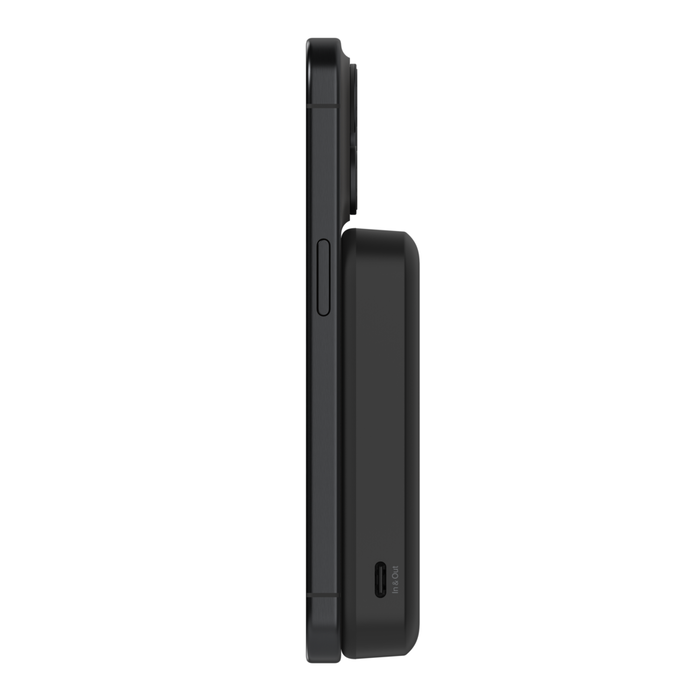 TORRAS MiniMag Power Bank, Cargador Portátil Inalámbrico Ultra Delgado De 5,000 MAh Con Cable USB-C, Batería Magnética De Carga Rápida Para IPhone Air, Compatible Con IPhone 17/16/15/14/13/12, Gris