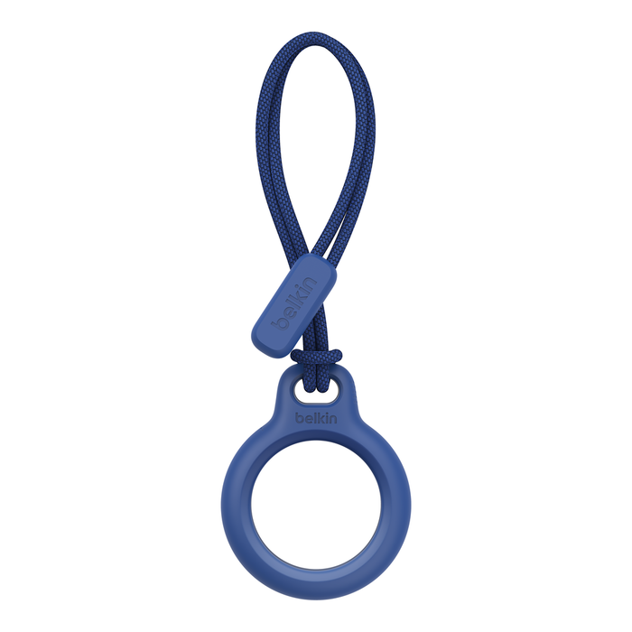 Secure Holder with Strap for AirTag, Blue, hi-res