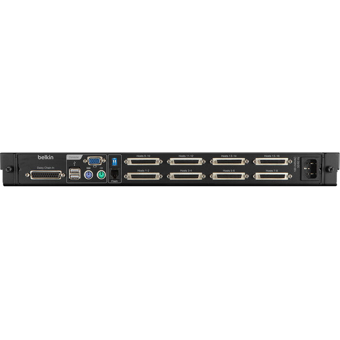 18,5&quot; 1U 16 ports, console pour baie KVM, écran large, , hi-res