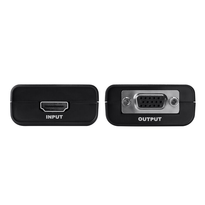 HDMI to VGA + 3.5mm Audio Adapter Video Converter - Black, Black, hi-res