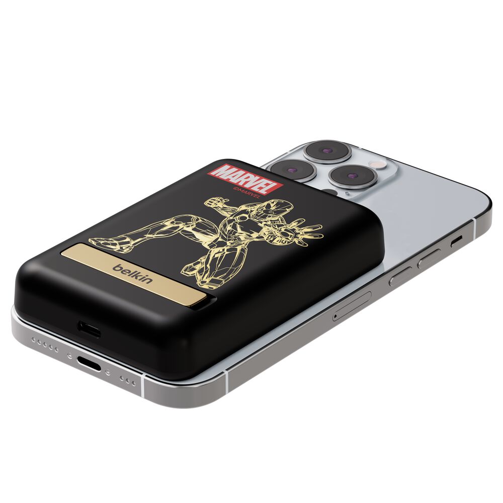 Magnetic Wireless Power Bank 5K + Stand (Marvel Collection), , hi-res