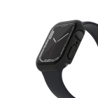 TemperedCurve 2-in-1 Treated Screen Protector + Bumper for Apple Watch Series 7, Black, hi-res