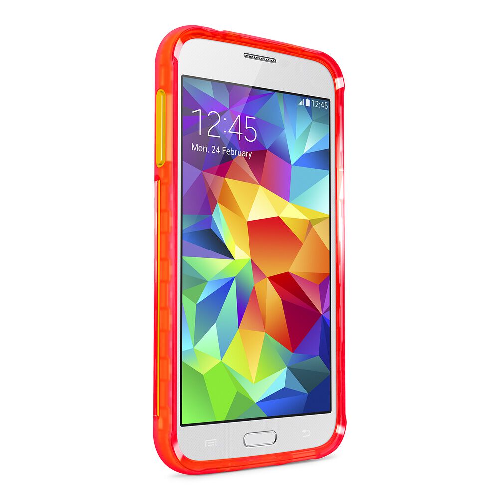 Galaxy S5용 AIR PROTECT&trade; 그립 익스트림 보호 케이스, Paparazzi Pink/Citrus, hi-res