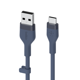 USB-A to USB-C Cable 15W, 藍色的, hi-res