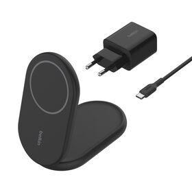 VOBOR Cargador De Coche Inalámbrico, 15W Rápido Cargador Inalámbrico Coche 4 Modos De Carga, Soporte Antideslizante Para Alfombrilla Soporte