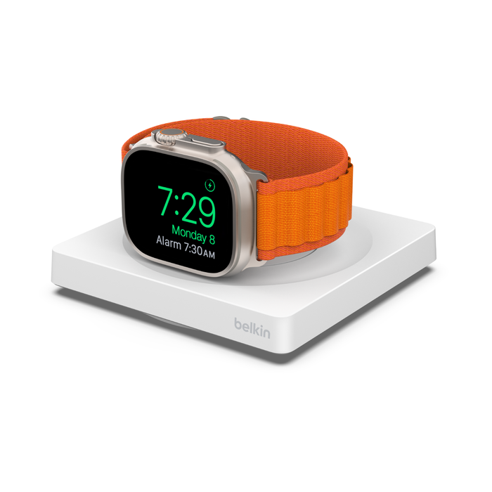 Portable Fast Charger for Apple Watch, White, hi-res