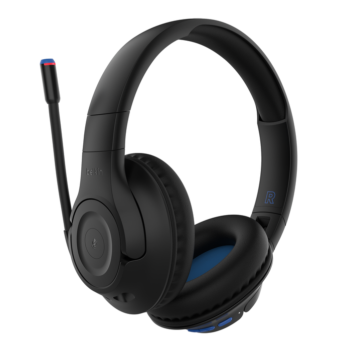 Auriculares inalámbricos circumaurales para niños, Negro, hi-res