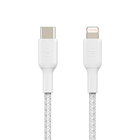 Câble à gaine tressée USB-C vers Lightning BOOST↑CHARGE™ (1 m, blanc), Blanc, hi-res