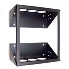 19" Wall-Mount Swing-Away Rack, Black, hi-res