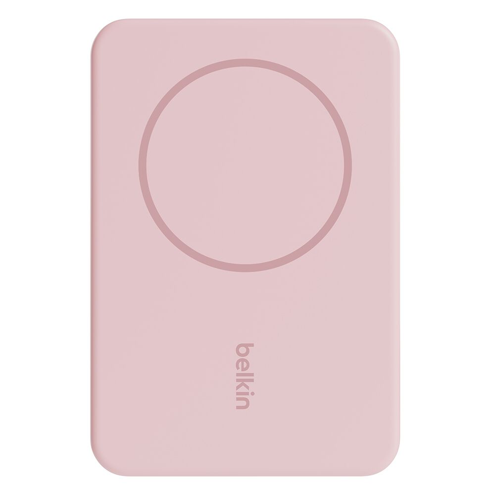 Magnetic Wireless Power Bank 5K + Stand, Blush Pink, hi-res