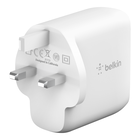 BOOST↑CHARGE™ Dual USB-C PD GaN Wall Charger 63W, White, hi-res
