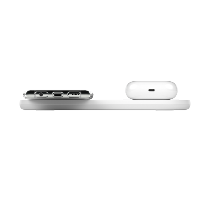 Dual Wireless Charging Pads, White, hi-res
