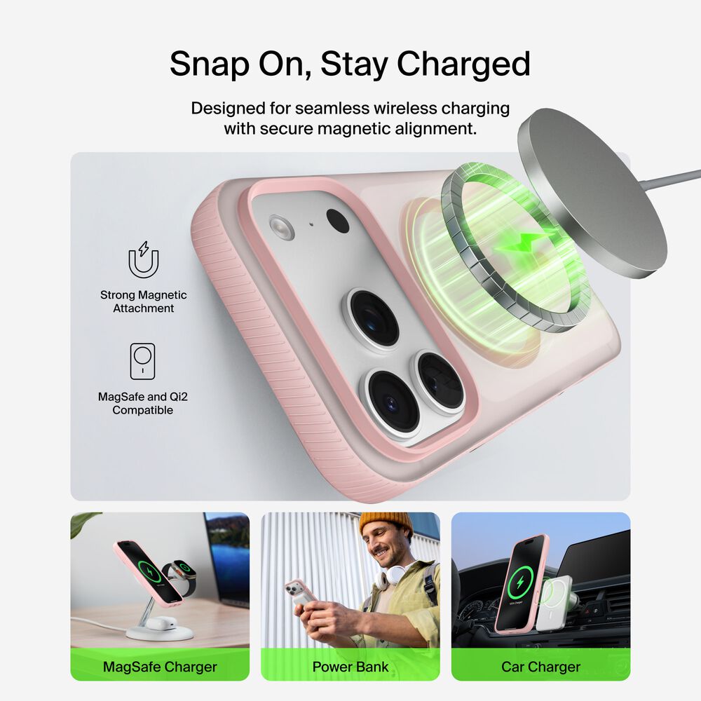 Grip Series Case for iPhone 17 Pro, Pink, hi-res