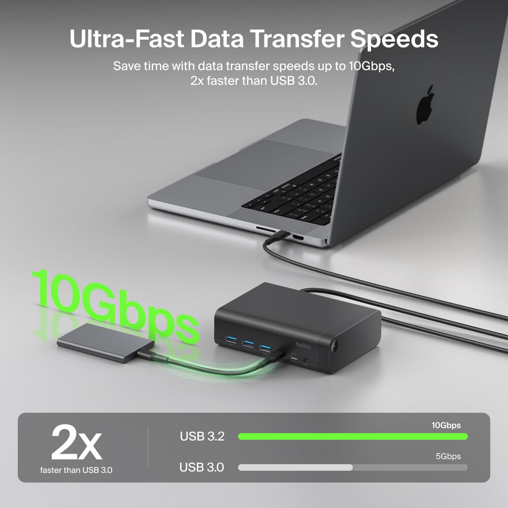 12-Port Dual Display USB-C Dock, , hi-res