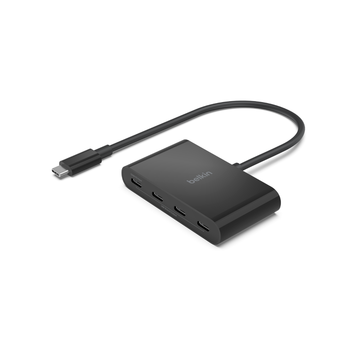 Hub USB-C a 4 porte con uscita video USB-C DP Alt Mode 4K 60Hz - 3x USB Type-A, 1x USB Type-C, 100W PD Pass-Through Hub USB-C a 4 porte con uscita video USB-C DP Alt Mode 4K 60Hz - 3x USB Type-A, 1x USB Type-C, 100W PD Pass-Through