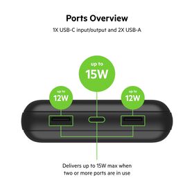 Power Bank 20K, Black, hi-res
