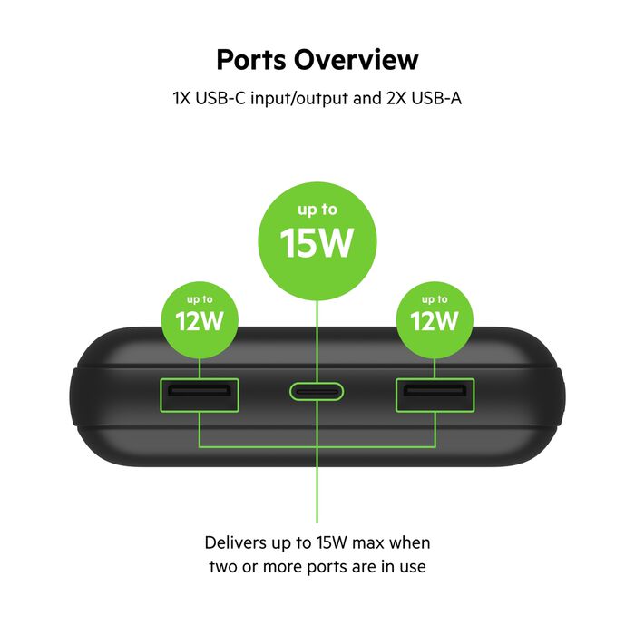 Power Bank 20K, Black, hi-res