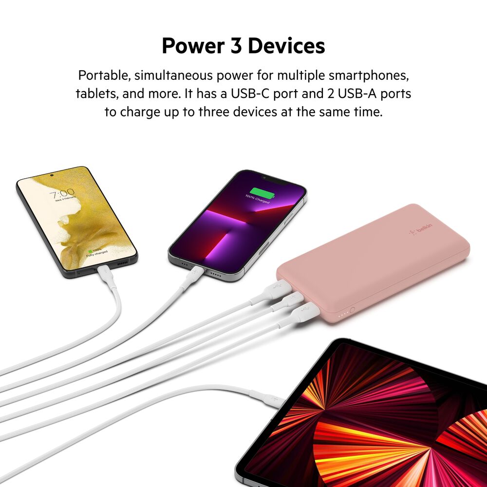 BoostCharge Power Bank 10K, 20K with USB-A to USB-C cable BoostCharge Power Bank 10K, 20K with USB-A to USB-C cable