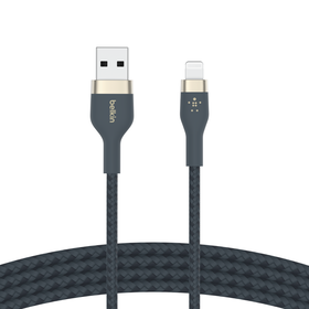 USB-A Cable with Lightning Connector, Blue, hi-res