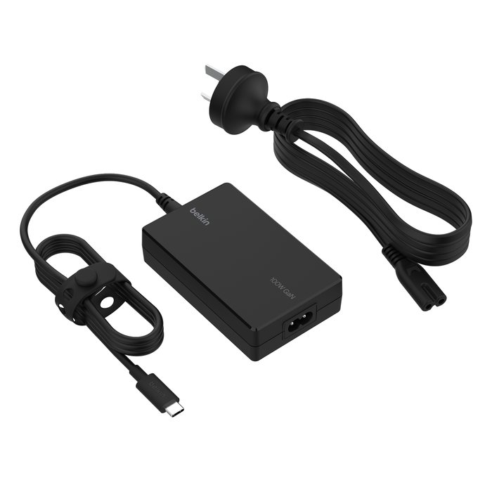 Adaptador Belkin USB-C a HDMI + Cargador de 100W -Negro