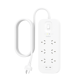 6-Outlet Surge Protector with Dual USB-C 30W