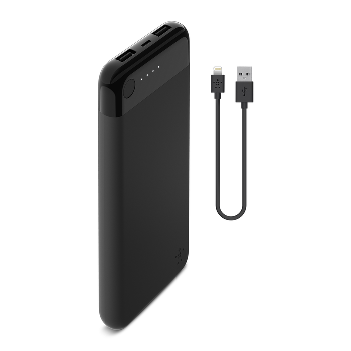 BOOST↑CHARGE™ Power Bank 10K (配備 Lightning 接頭 ), Black, hi-res
