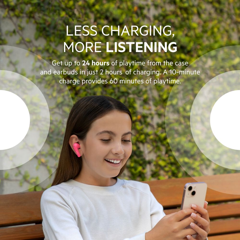 Wireless Earbuds for Kids, Pink, hi-res