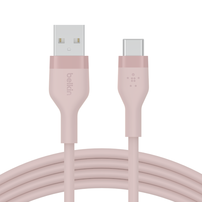USB-A to USB-C ケーブル, ピンク, hi-res