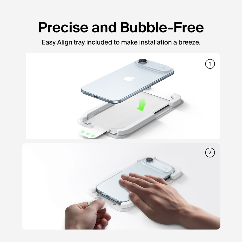 InvisiGlass Privacy Filter Screen Protector for iPhone Air, , hi-res