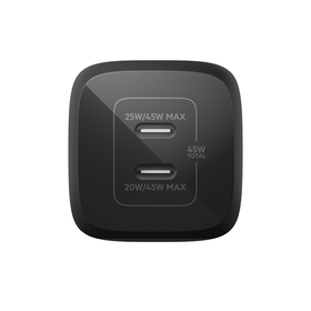 Chargeur secteur double port USB-C® GaN avec technologie PPS 45 W, , hi-res