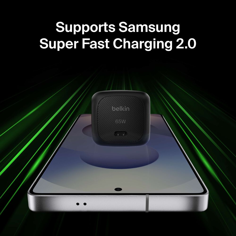 Compact USB-C Charger 65W, Black, hi-res