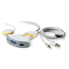 2-poorts Flip KVM-switch met afstandbediening * USB; audio-ondersteuning, , hi-res