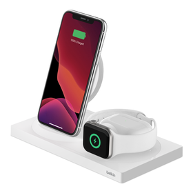 Apple용 BOOST↑CHARGE™ 3-in-1 무선 충전기 스페셜 에디션, 하얀색, hi-res