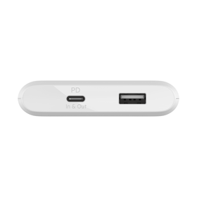 Batterie externe USB-C PD 10K avec c&acirc;ble USB-C, Blanc, hi-res