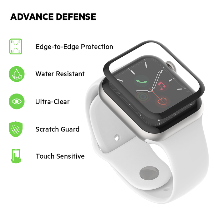 TrueClear Curve Screen Protector for Apple Watch 6 SE 5 4 44mm Belkin Belkin US