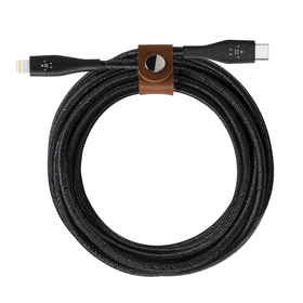 BOOST↑CHARGE™ USB-C™ 케이블(Lightning 커넥터 + 스트랩(DuraTek™으로 제조)), Black, hi-res