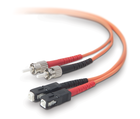 Multimode Duplex Fiber Patch Cable, ST-SC, , hi-res