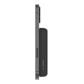 Magnetic Wireless Power Bank 5K + Stand, Black, hi-res