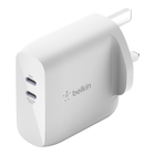 BOOST↑CHARGE™ Dual USB-C PD GaN Wall Charger 63W, White, hi-res