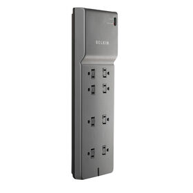 8-Outlet Home/Office Surge Protector with telephone protection, 6 ft. Cord