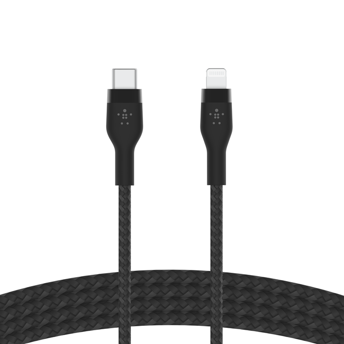 USB-C Cable with Lightning Connector, Black, hi-res