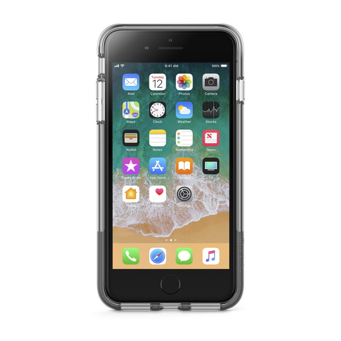 适用于 iPhone 8 Plus、iPhone 7 Plus 的 SheerForce™ 保护壳, 黑色, hi-res