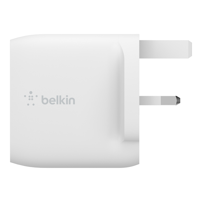 Dual USB-A Wall Charger 24W, White, hi-res
