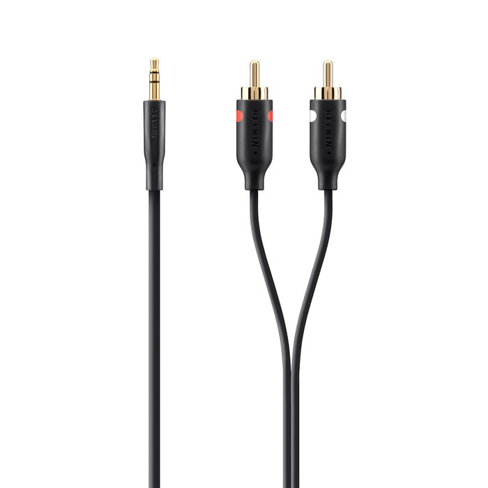 Mini-Stereo to RCA Audio Cable, Black, hi-res