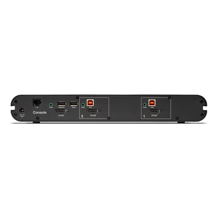 Universal 2nd Gen Secure KVM Switch, 2-Port Single Head No CAC, Zwart, hi-res