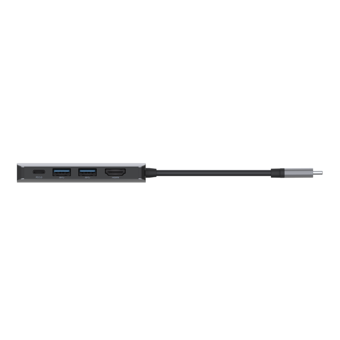 USB-C 4-in-1 Multiport Adapter, Gris, hi-res