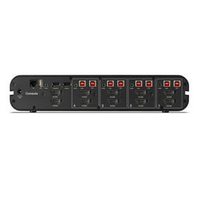 Universal 2nd Gen Secure KVM Switch, 4-Port Dual Head w/ CAC, Black, hi-res