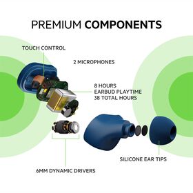 True Wireless Earbuds, Blue, hi-res